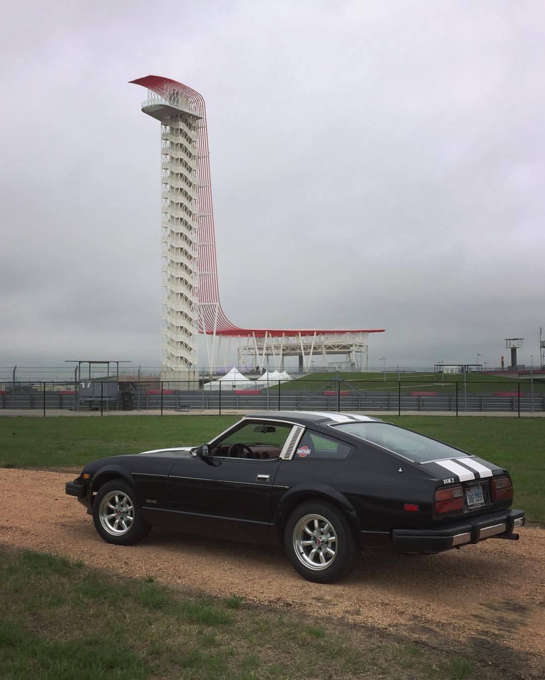Quinn's black Datsun 280ZX at Circuit of the Americas
