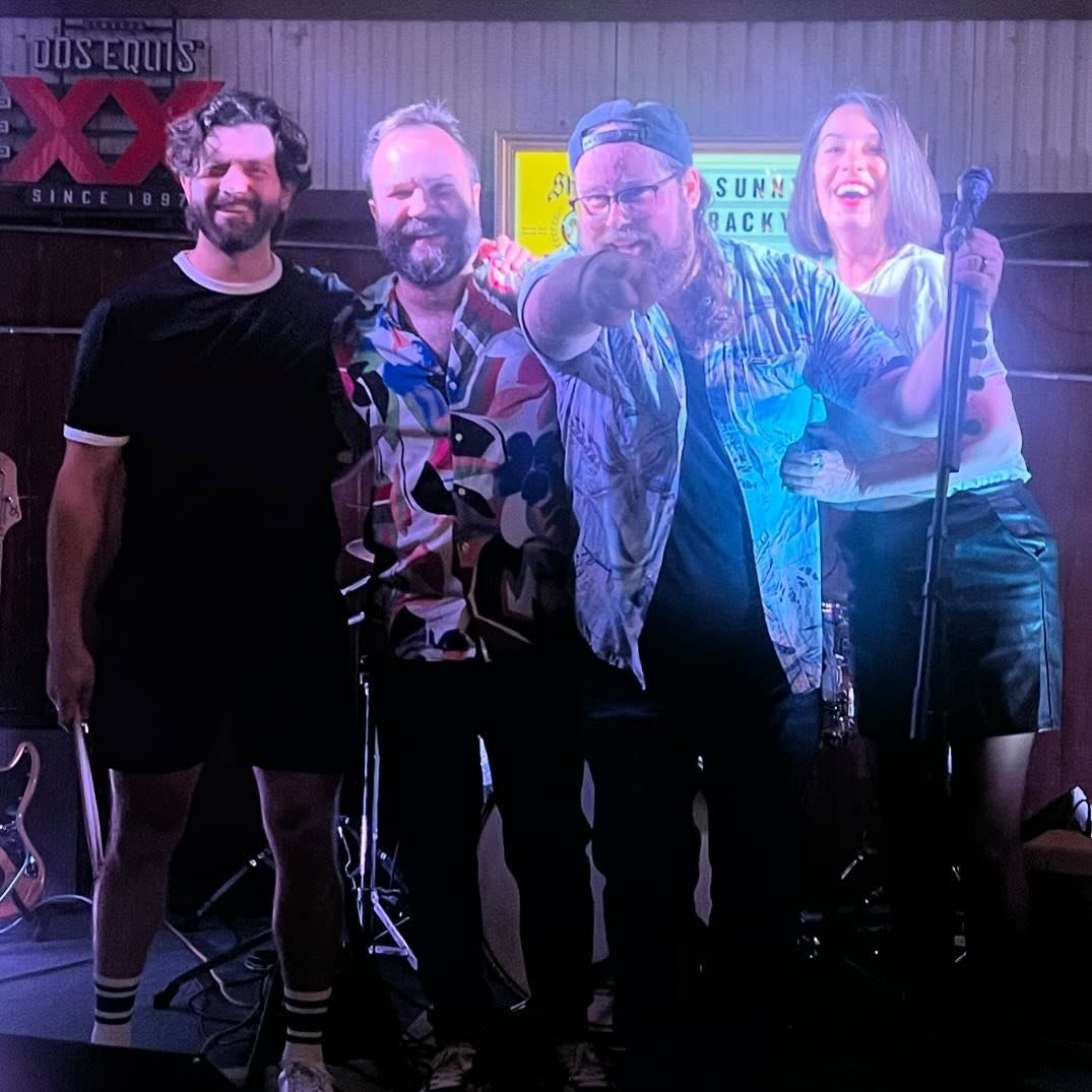 The Carry Ons together after their final show